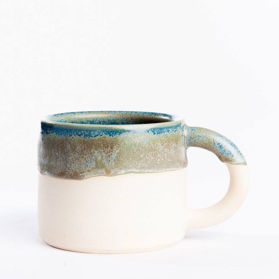 Dipped Glazed Clay Mug