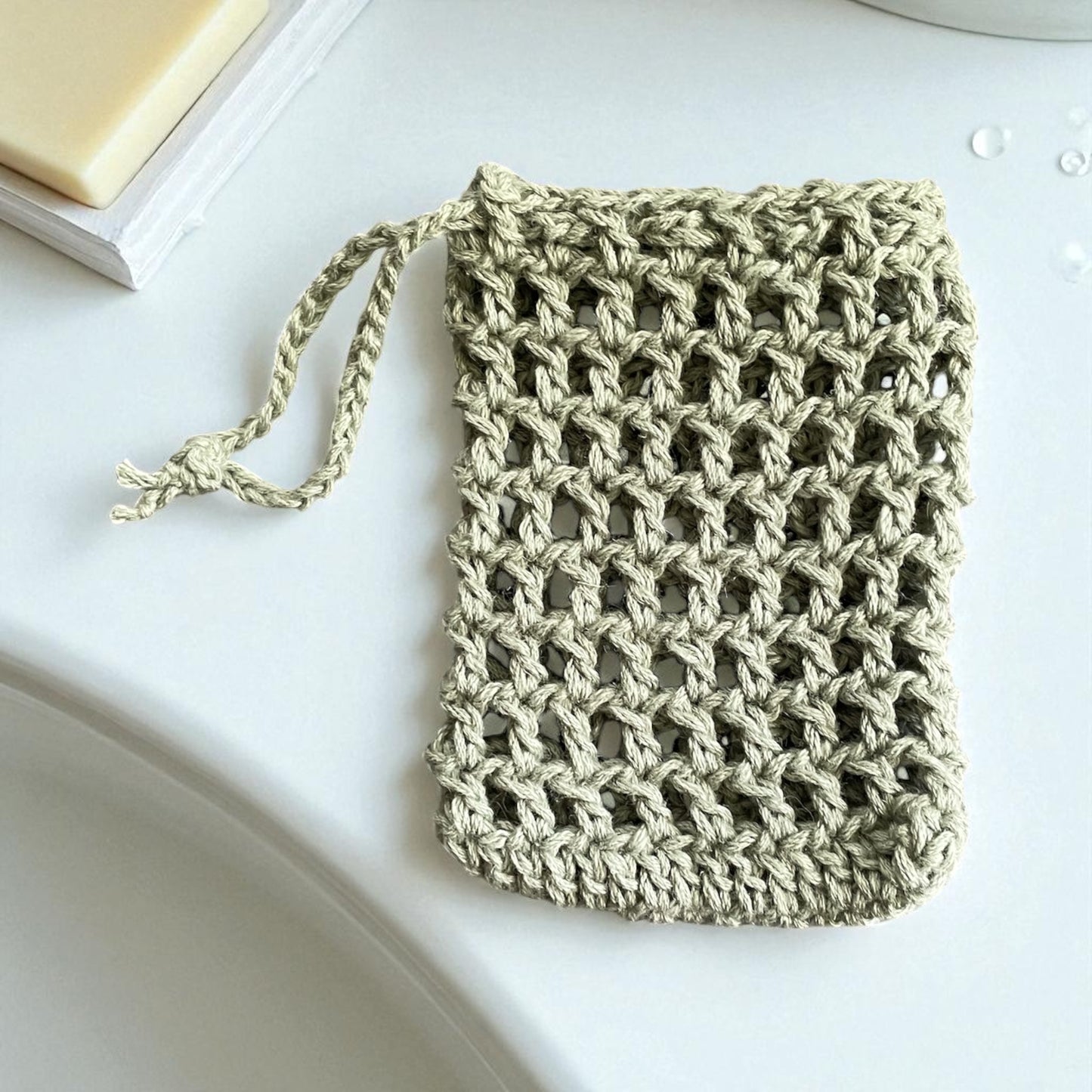 Exfoliating Soap Saver Pouch - Sage